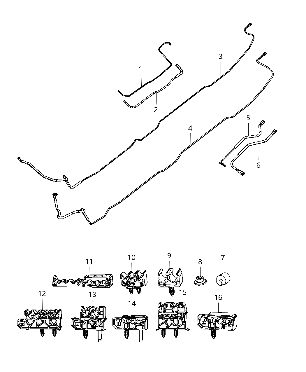 Mopar 68065370AA Tube Fuel Return