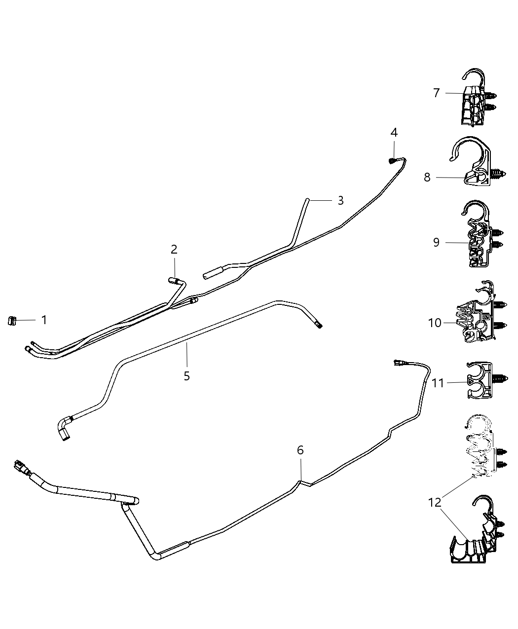 Mopar 68055938AA Tube Fuel Vapor 68055938AA Mopar Tube Fuel Vapor