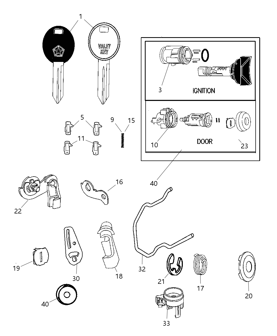 Mopar 5183686AA Key Blank With Transmitter Mopar 5183686AA Key Blank With Transmitter
