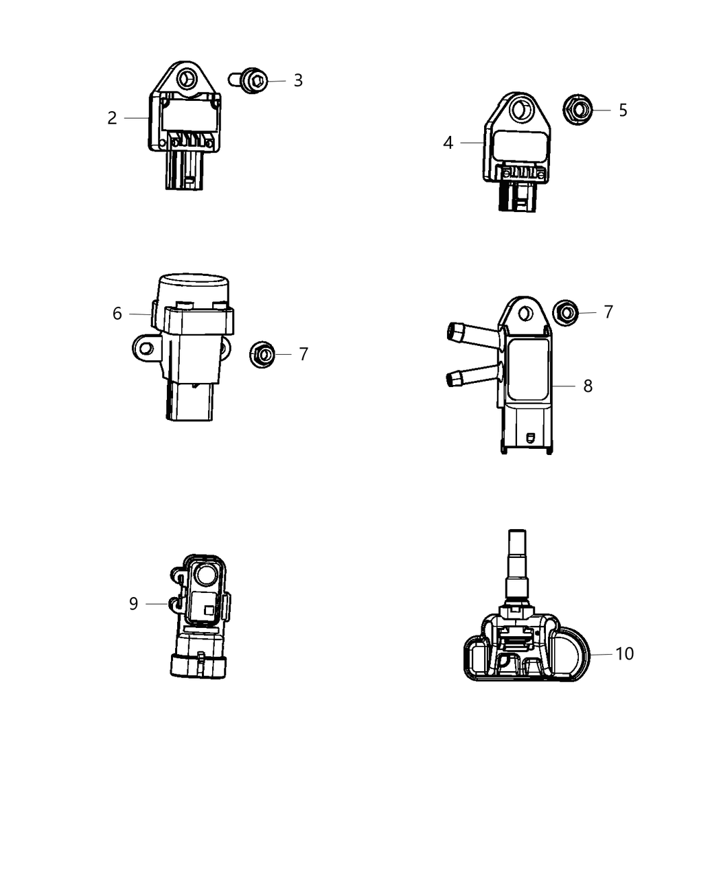 Mopar 68237026AA Sensor Occupant Detection