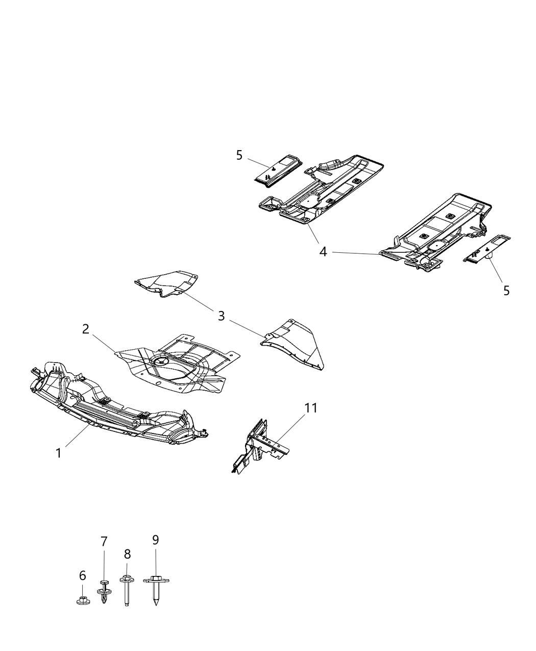 Mopar 4780809AG Shield Torque Box