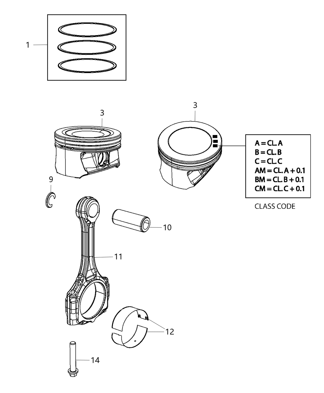 Mopar 68378565AA Rod Connecting Mopar 68378565AA Rod Connecting