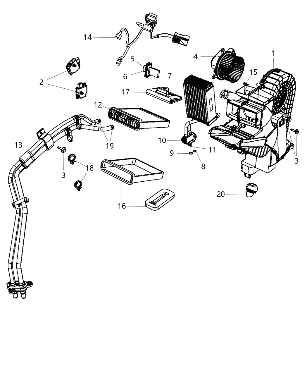 Mopar 68055831AA Plate Evaporator Evaporator To Expansion Valve 68055831AA Mopar Plate Evaporator Evaporator To Expansion Valve