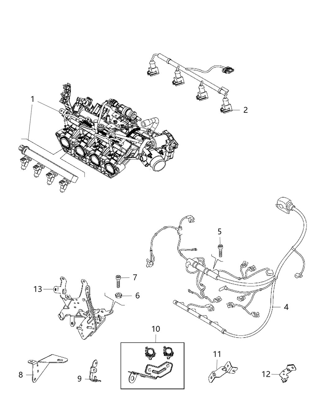 Mopar 68263781AA Bracket Wiring 68263781AA Mopar Bracket Wiring