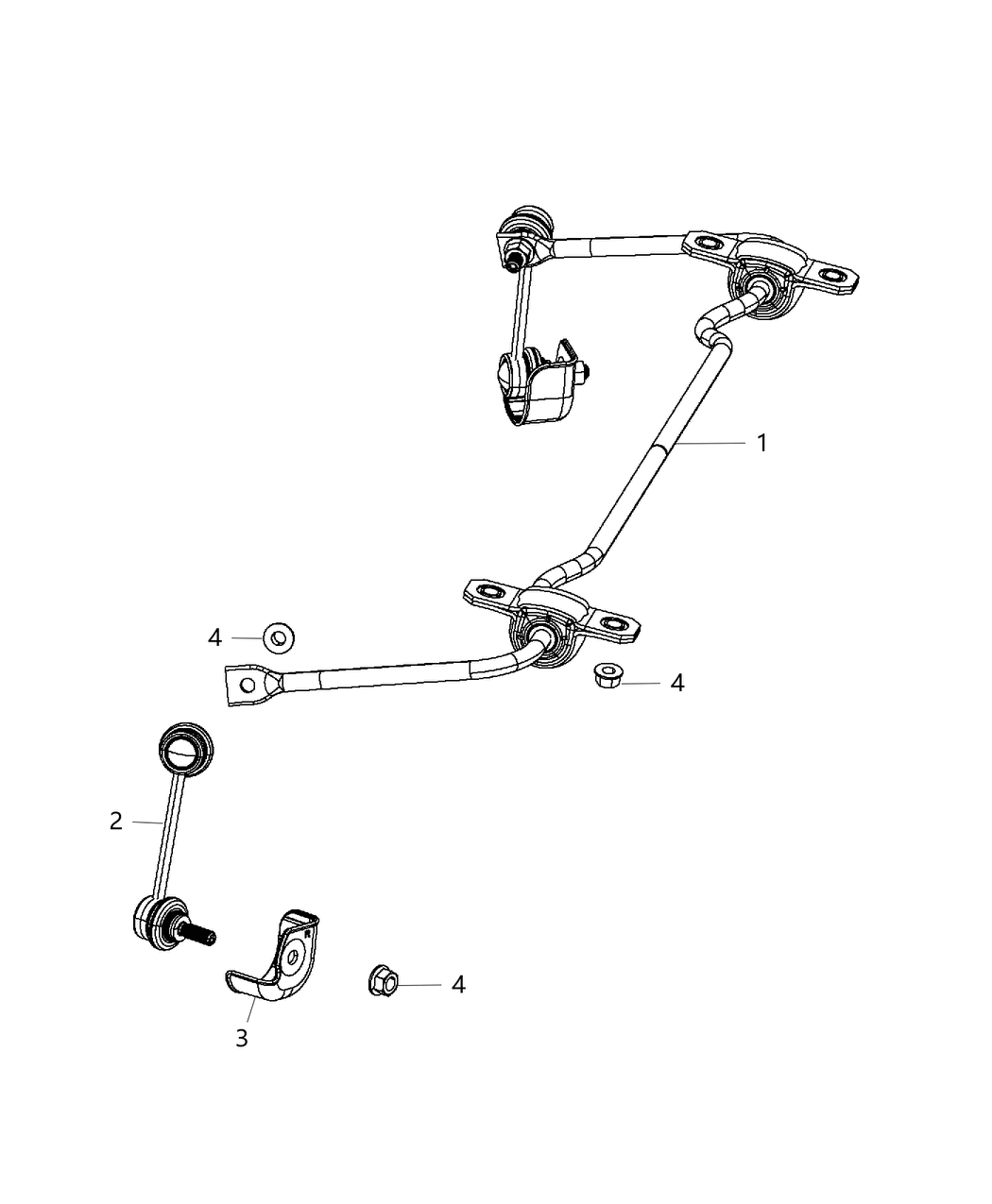 Mopar 5168071AB Stabilizer Bar Rear Suspension