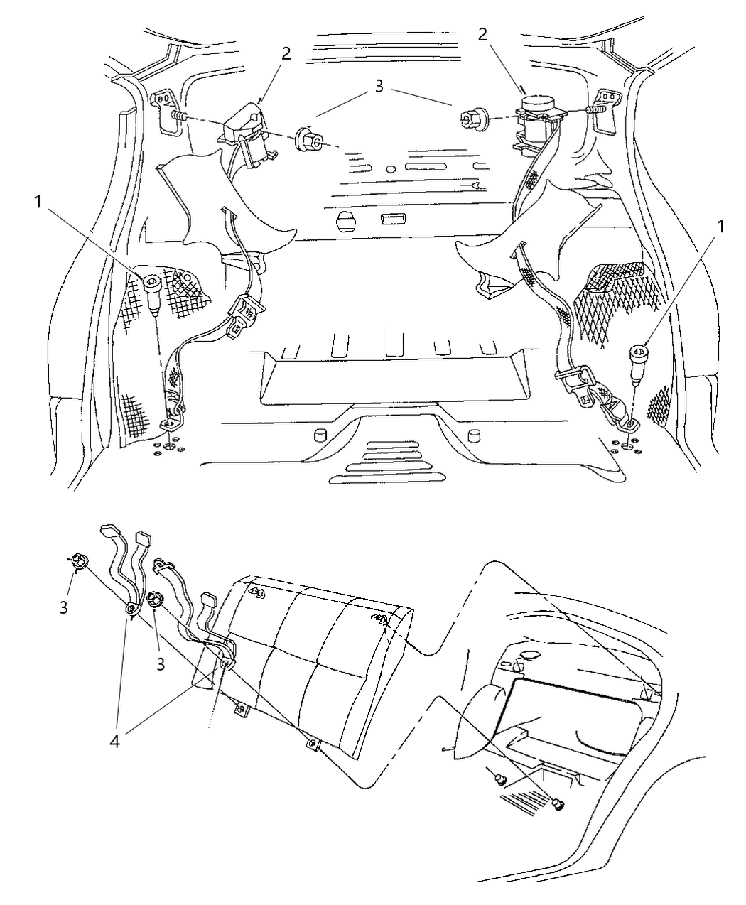 PP831JKAC Mopar Seat Belt Rear