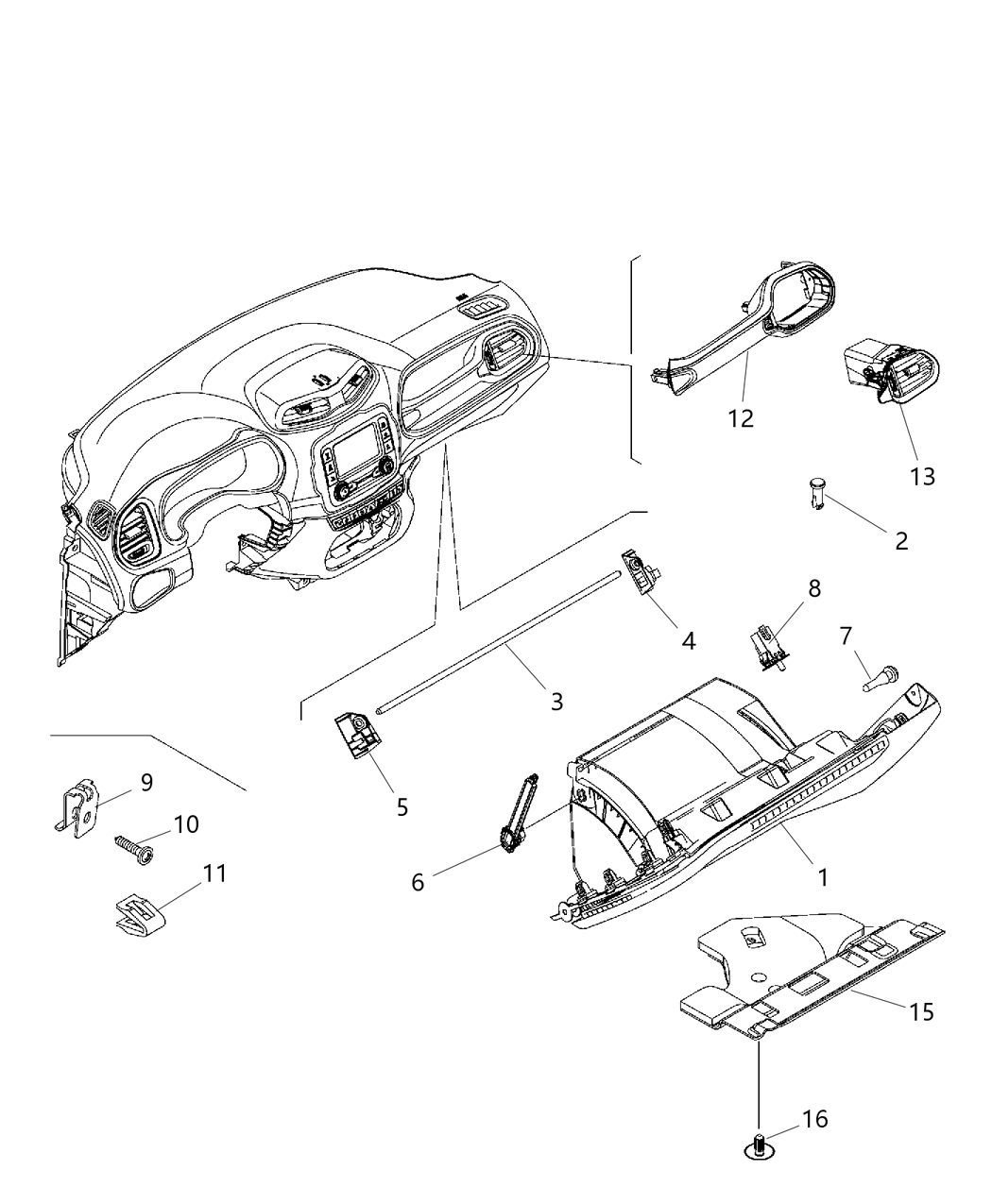 68479544AA Mopar Insulation Dash Panel