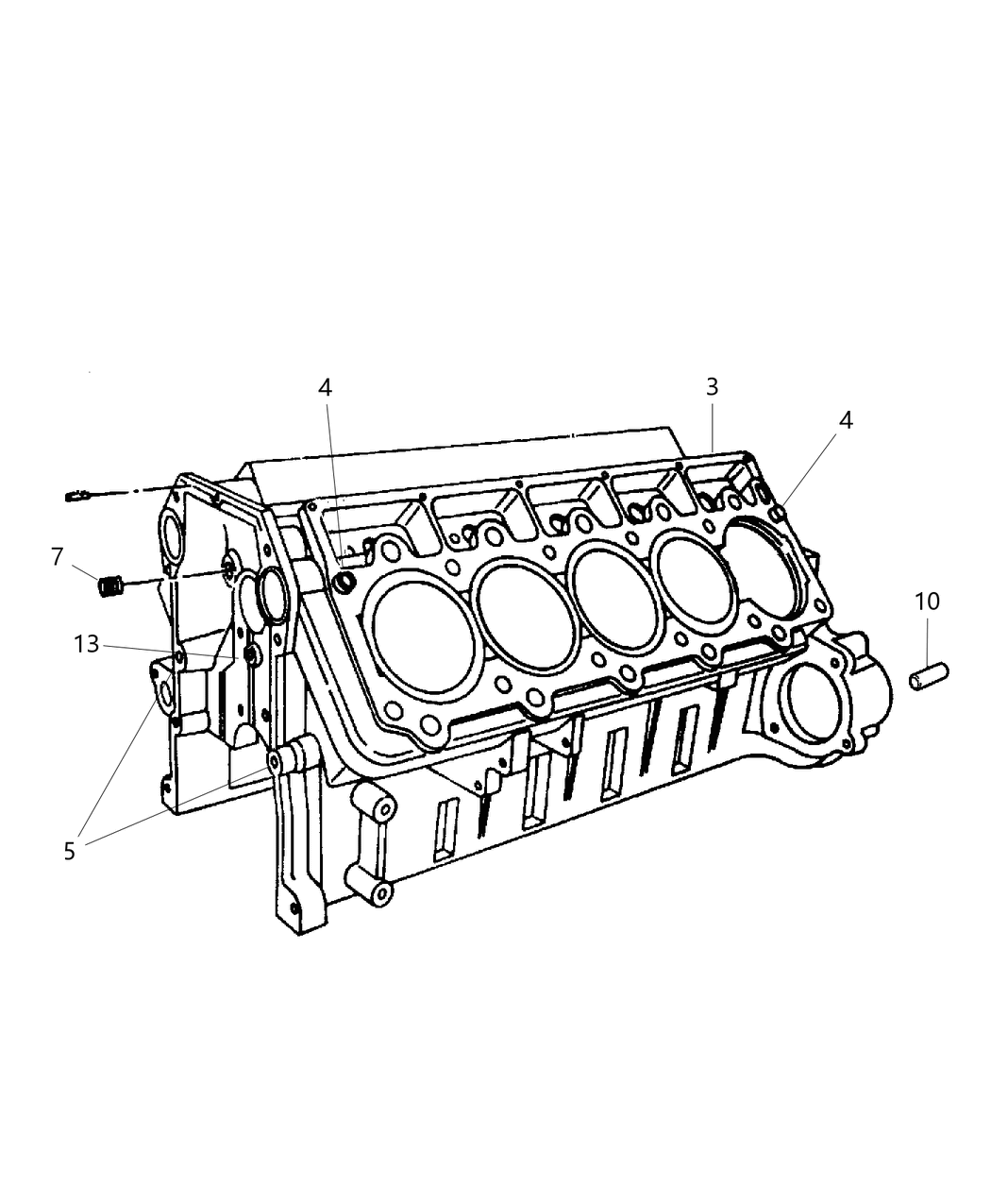 Mopar 5135748AA Block Short 5135748AA Mopar Block Short