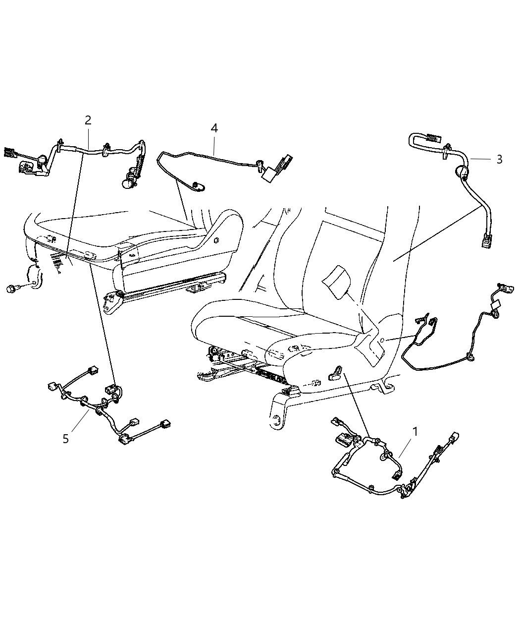 Mopar 4607591AD Wiring Seat Mopar 4607591AD Wiring Seat