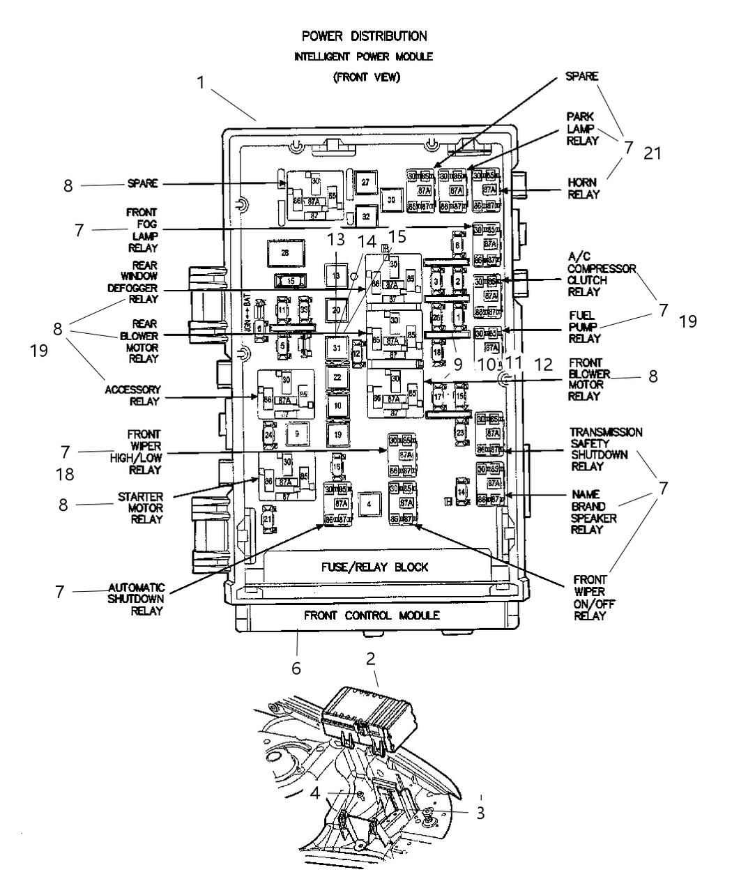 Mopar 4868332AE Relay Radiator Fan