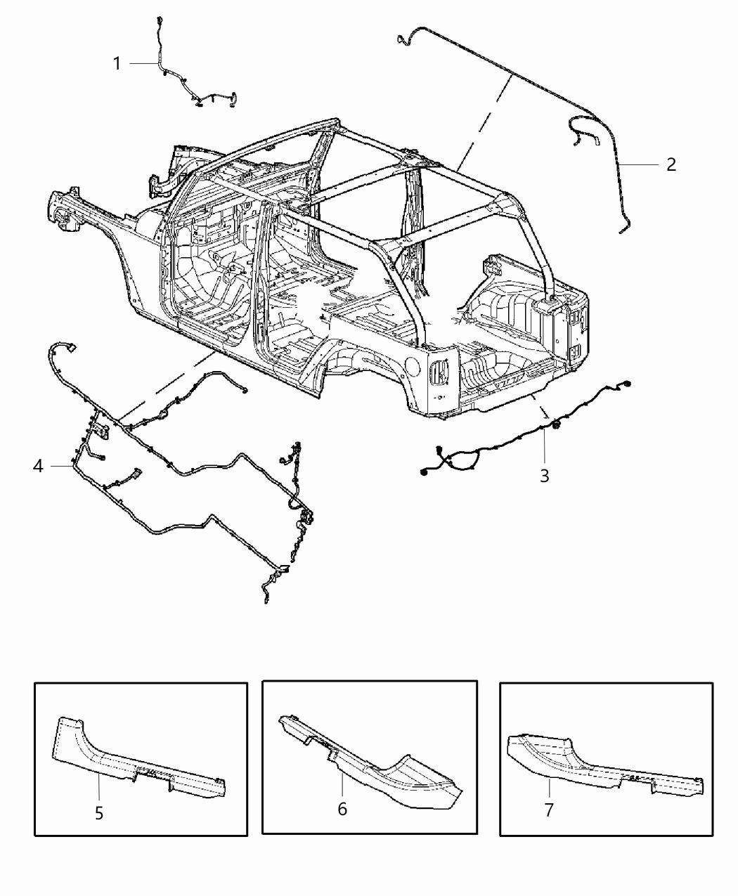Mopar 68158962AD Wiring Body