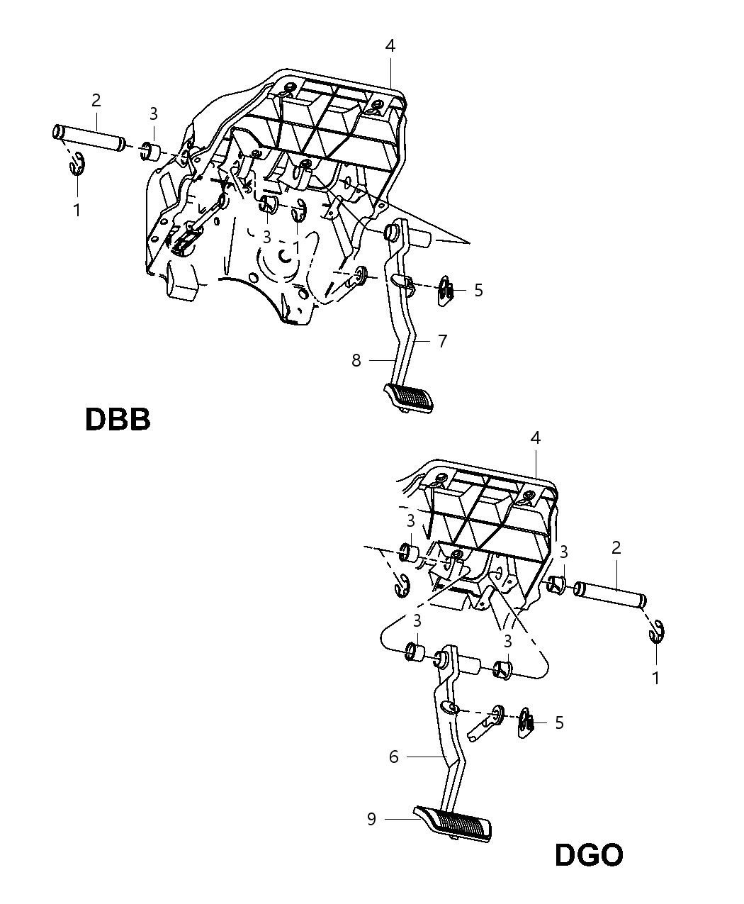 Mopar 68363105AA Pedal Brake Mopar 68363105AA Pedal Brake