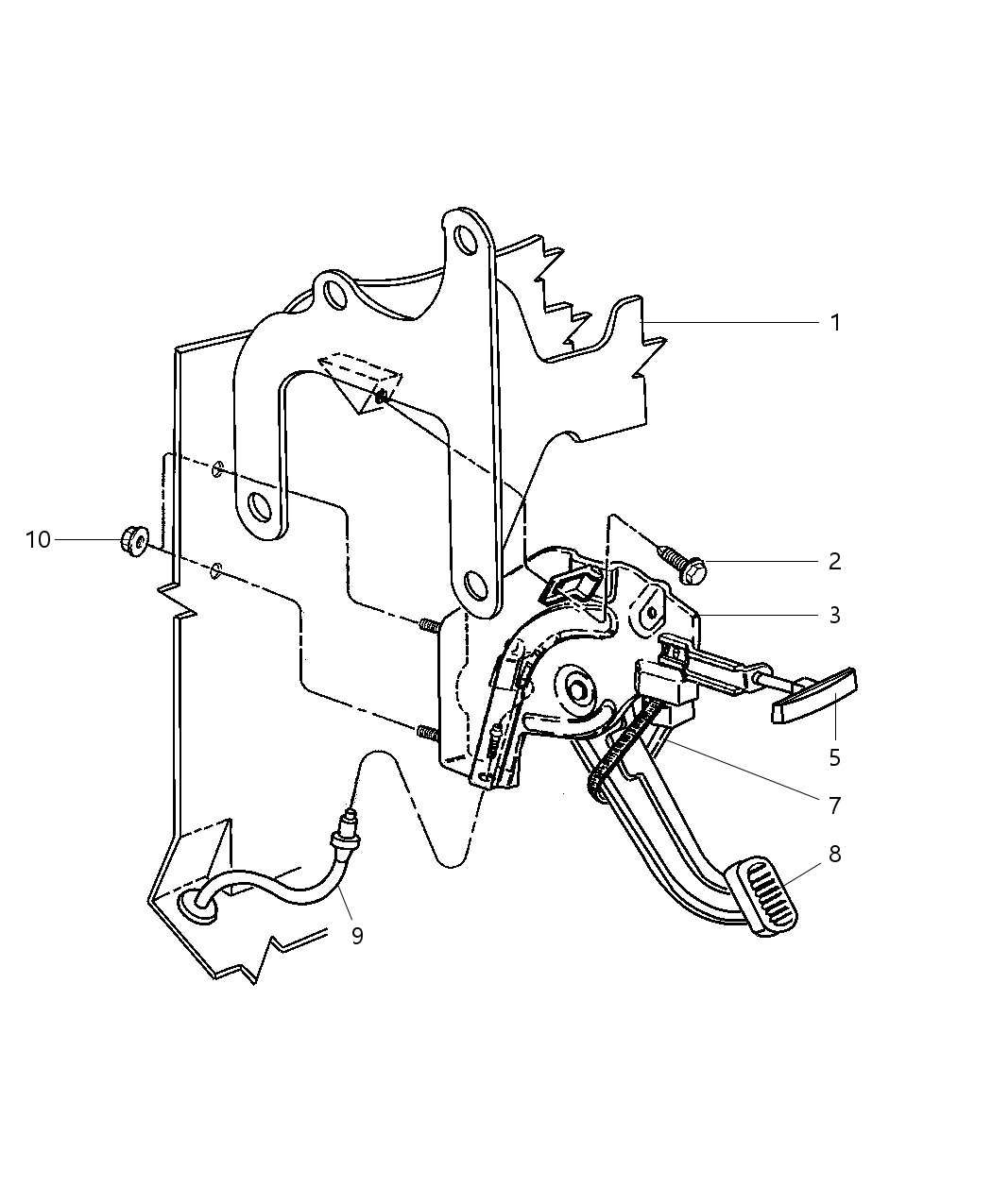Mopar 52009192AC Parking Brake Control