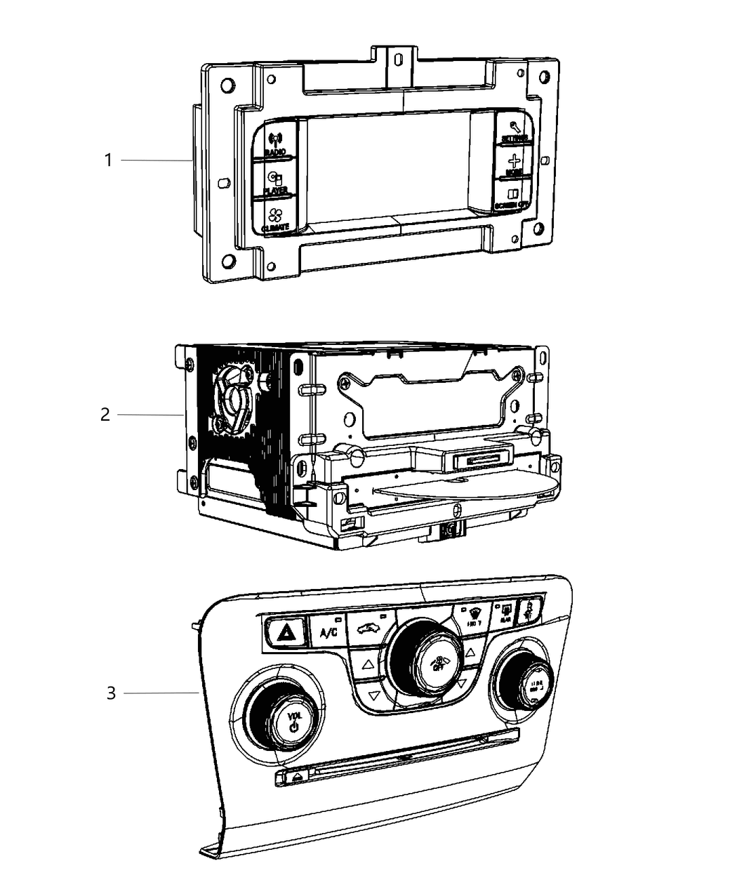 Mopar 5091367AQ Radio Multi Media 5091367AQ Mopar Radio Multi Media