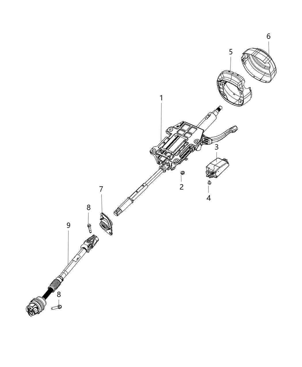 68334925AC Mopar Bearing Steering Intermediate Shaft