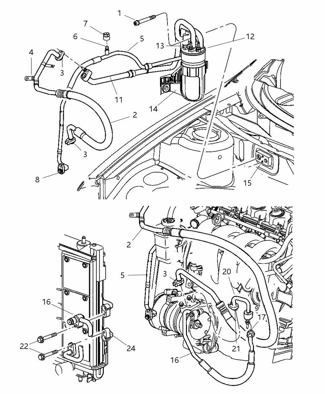 Mopar 2AMC4969AA Condenser A/C Note:25 Pc Min Qty Mixture & Match 2AMC4969AA Mopar Condenser A/C Note:25 Pc Min Qty Mixture & Match