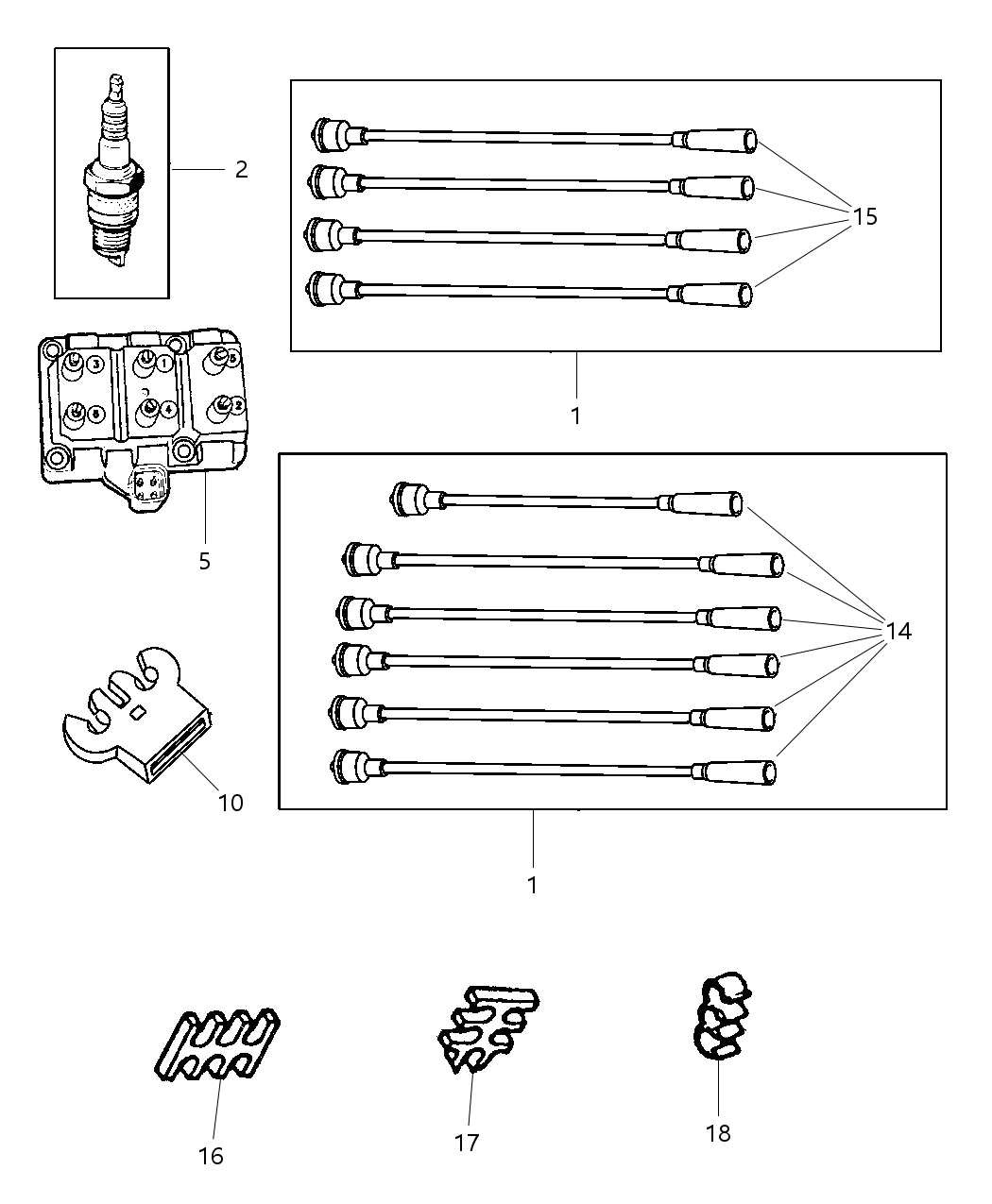 Mopar 4686250 Shield Ignition Cable