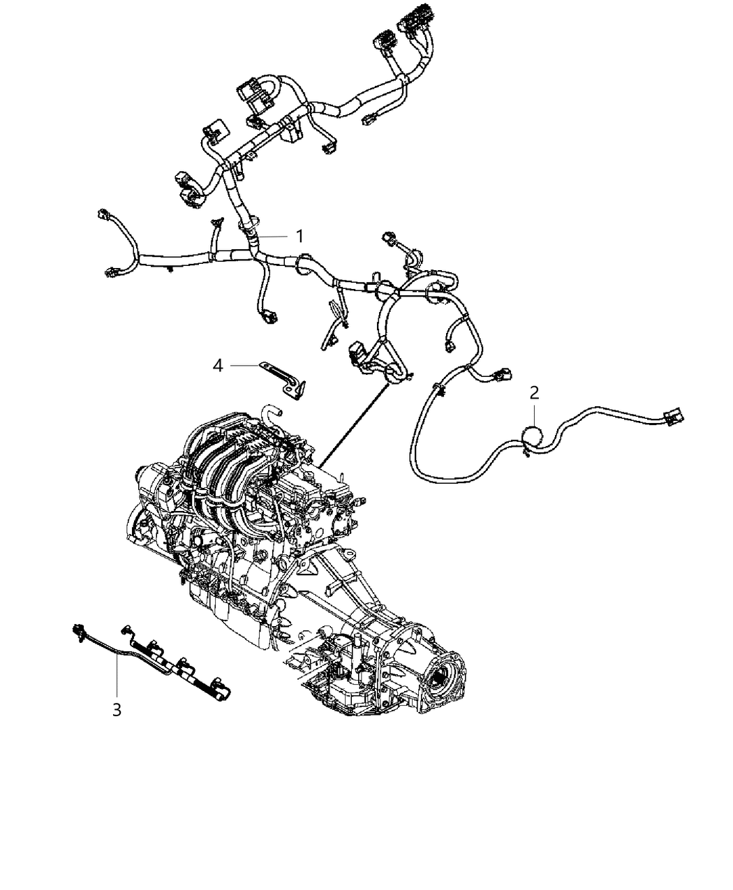 Mopar 68093228AD Wiring Engine 68093228AD Mopar Wiring Engine
