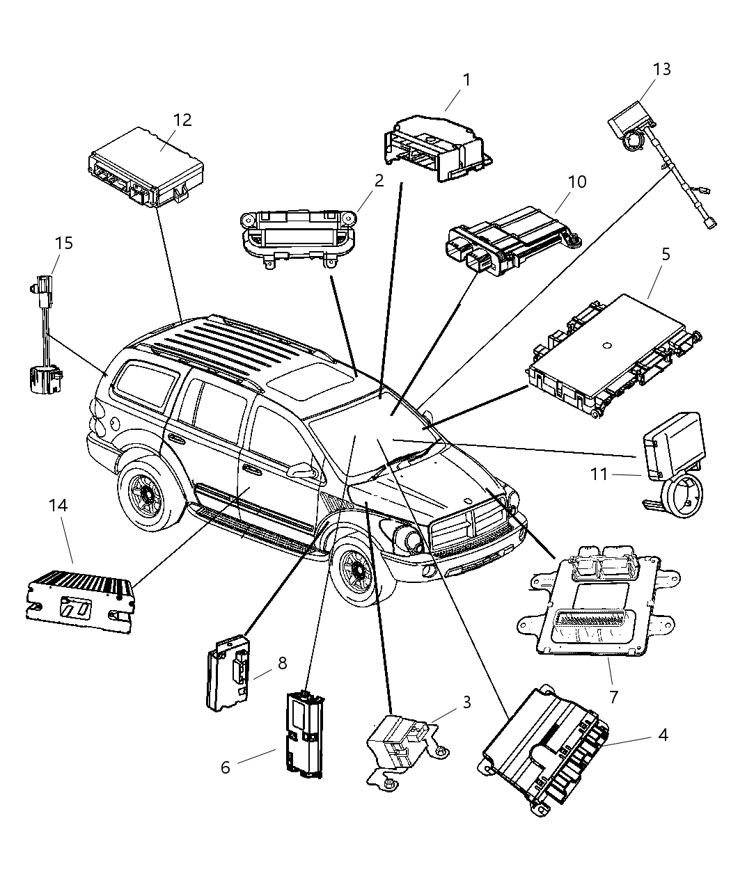 Mopar 4692098AF Module Front Control