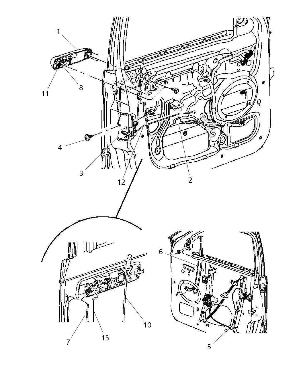 Mopar 55394358AH Channel Front Door Glass