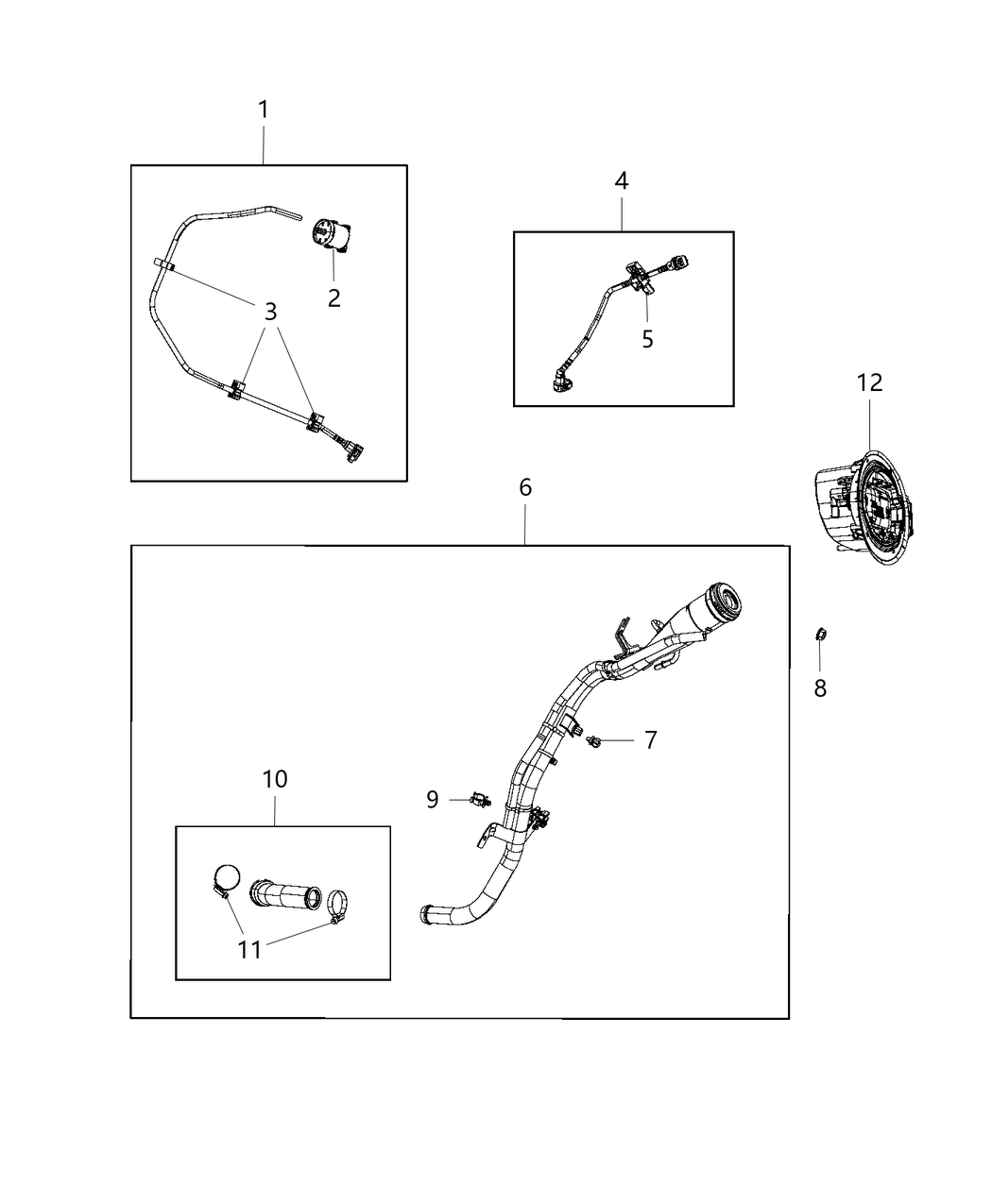 Mopar 68217067AA Clip 2 Way Fuel Tube