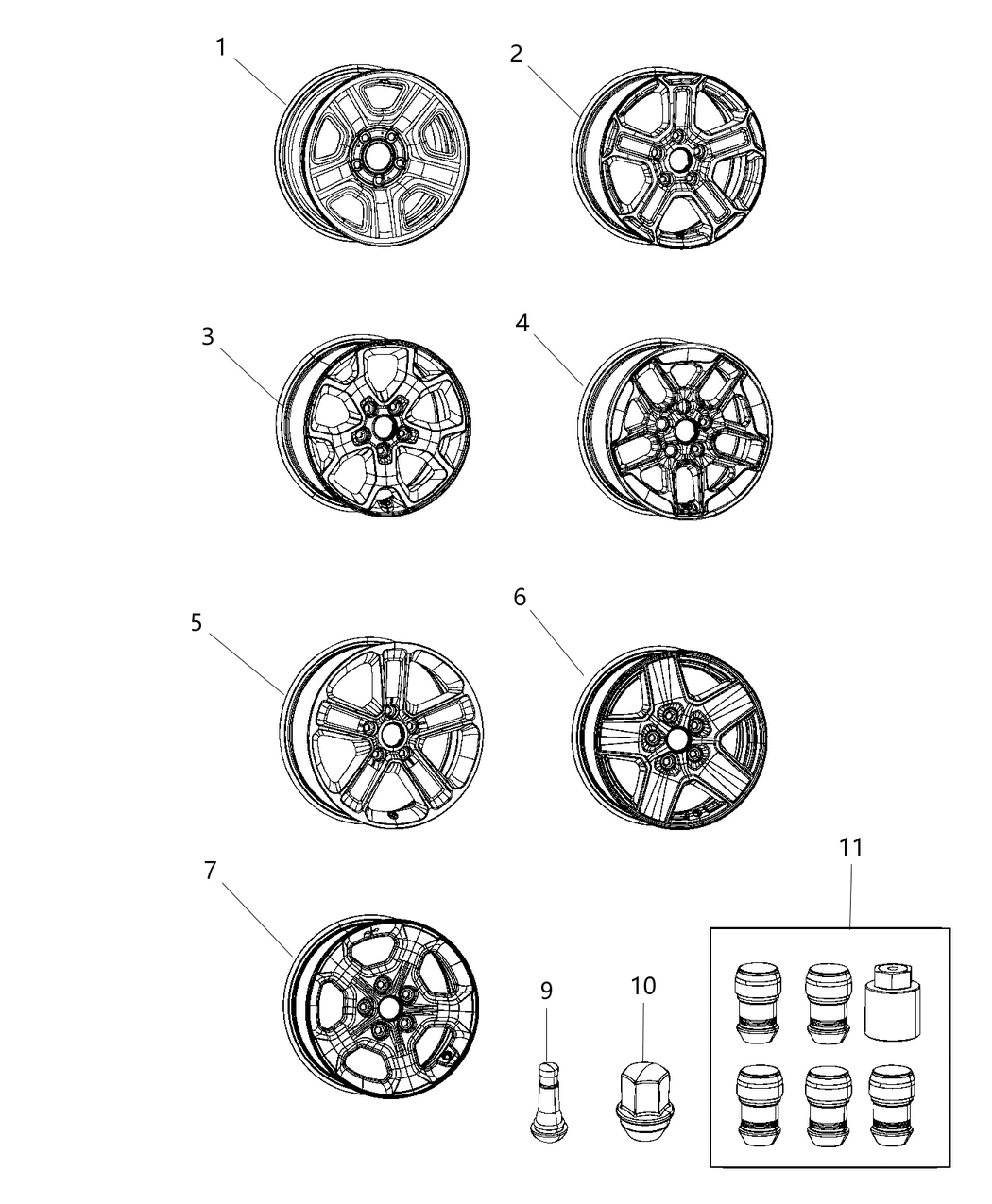Mopar 4755290AA Wheel Steel Spare