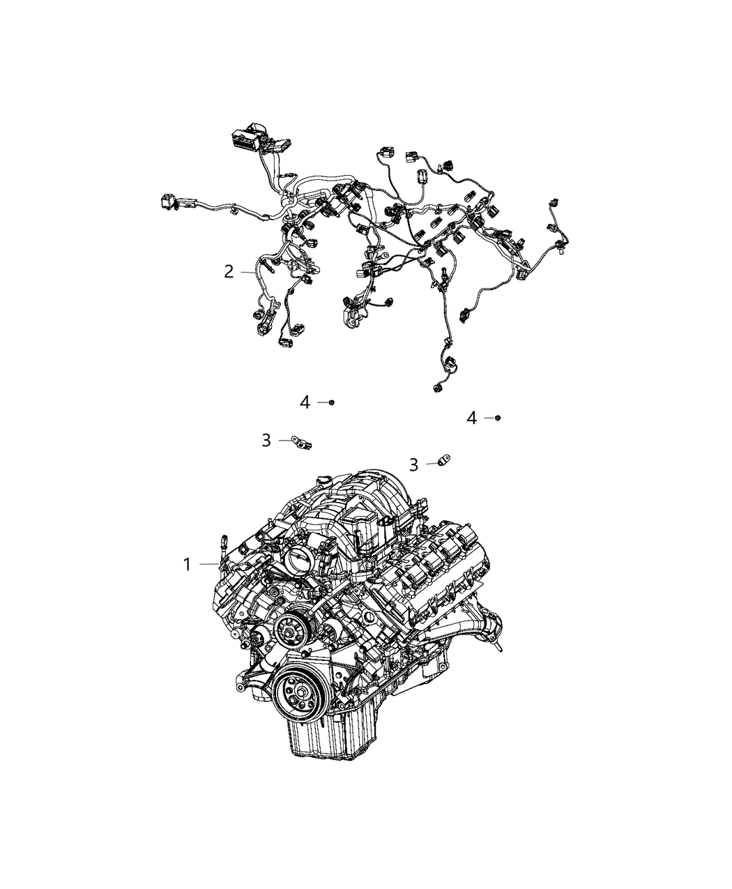 Mopar 68428600AA Wiring Engine 68428600AA Mopar Wiring Engine