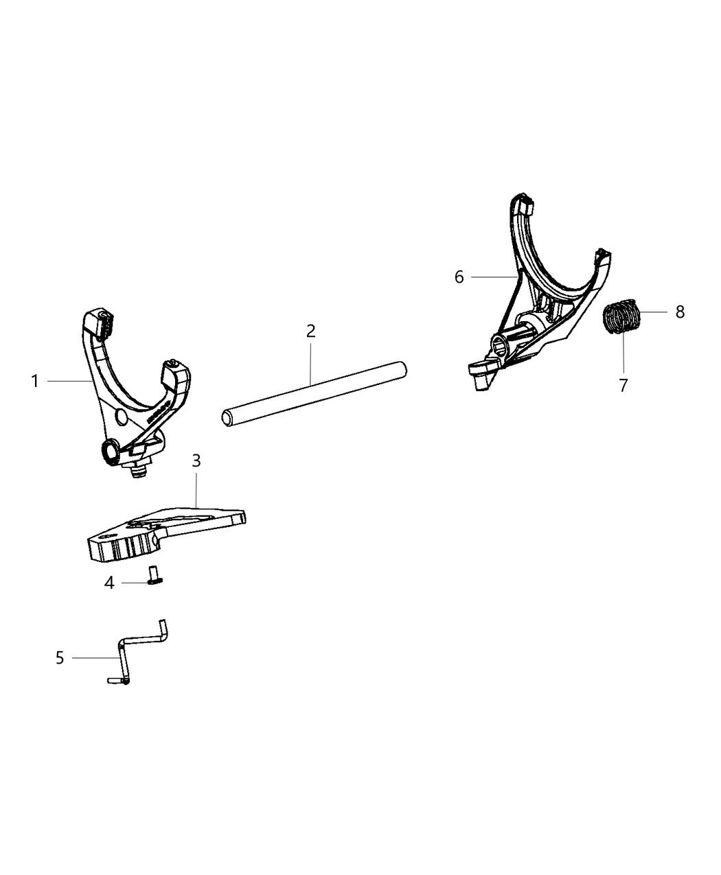 Mopar 68450195AA Shifter Assembly Transfer Case
