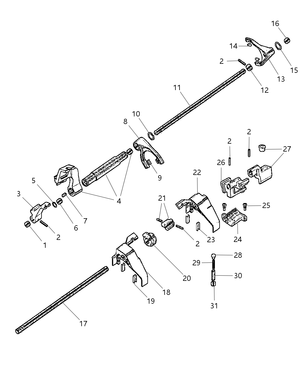 68028954AB Mopar Fork Fifth And Sixth