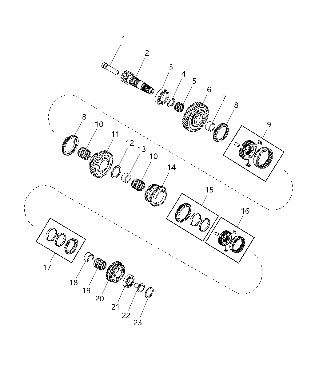 Mopar 68275198AA Countershaft Transmission Lower