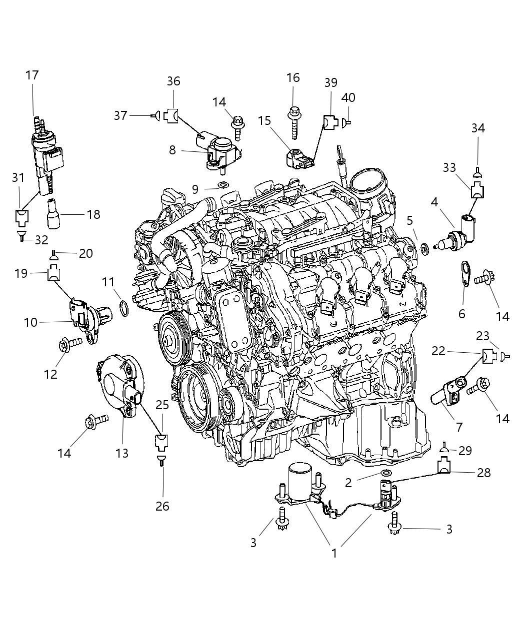 Mopar 5175760AA Sensor Oil Level