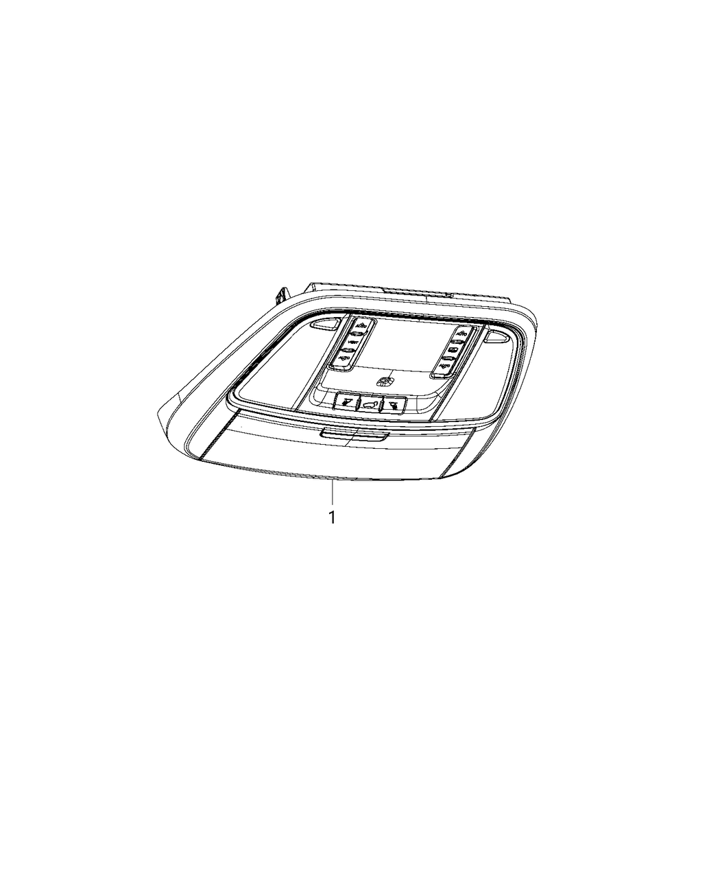 Mopar 5PL47ML2AB Console Overhead 5PL47ML2AB Mopar Console Overhead