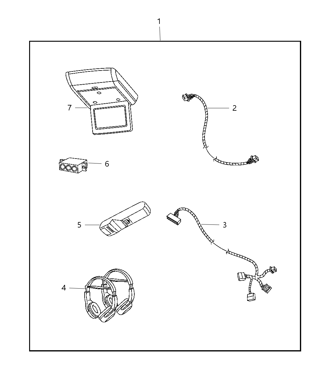 Mopar 82211615AC Media System Monitor W/O DVD