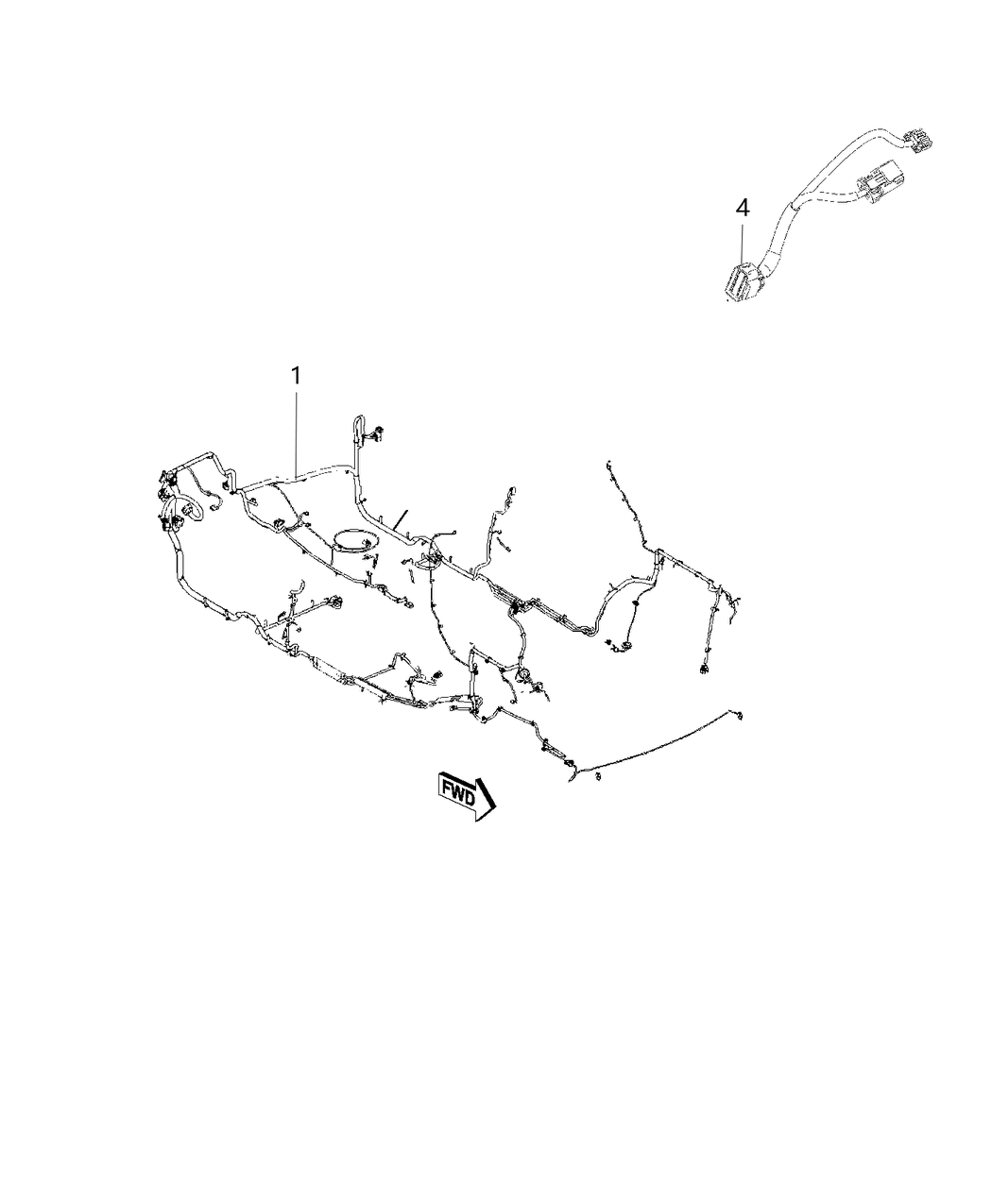 Mopar 68437831AA Wiring Body 68437831AA Mopar Wiring Body