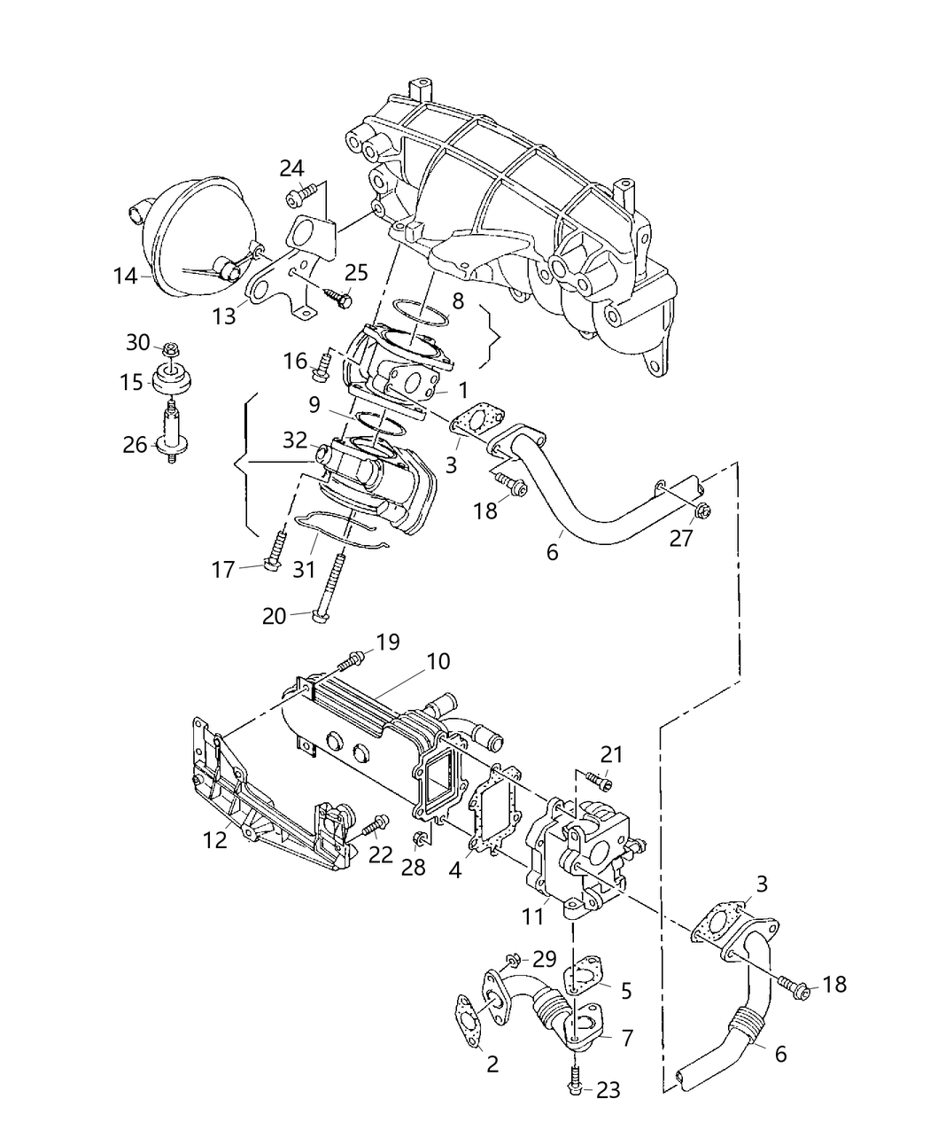 Mopar 68019951AA Cooler EGR