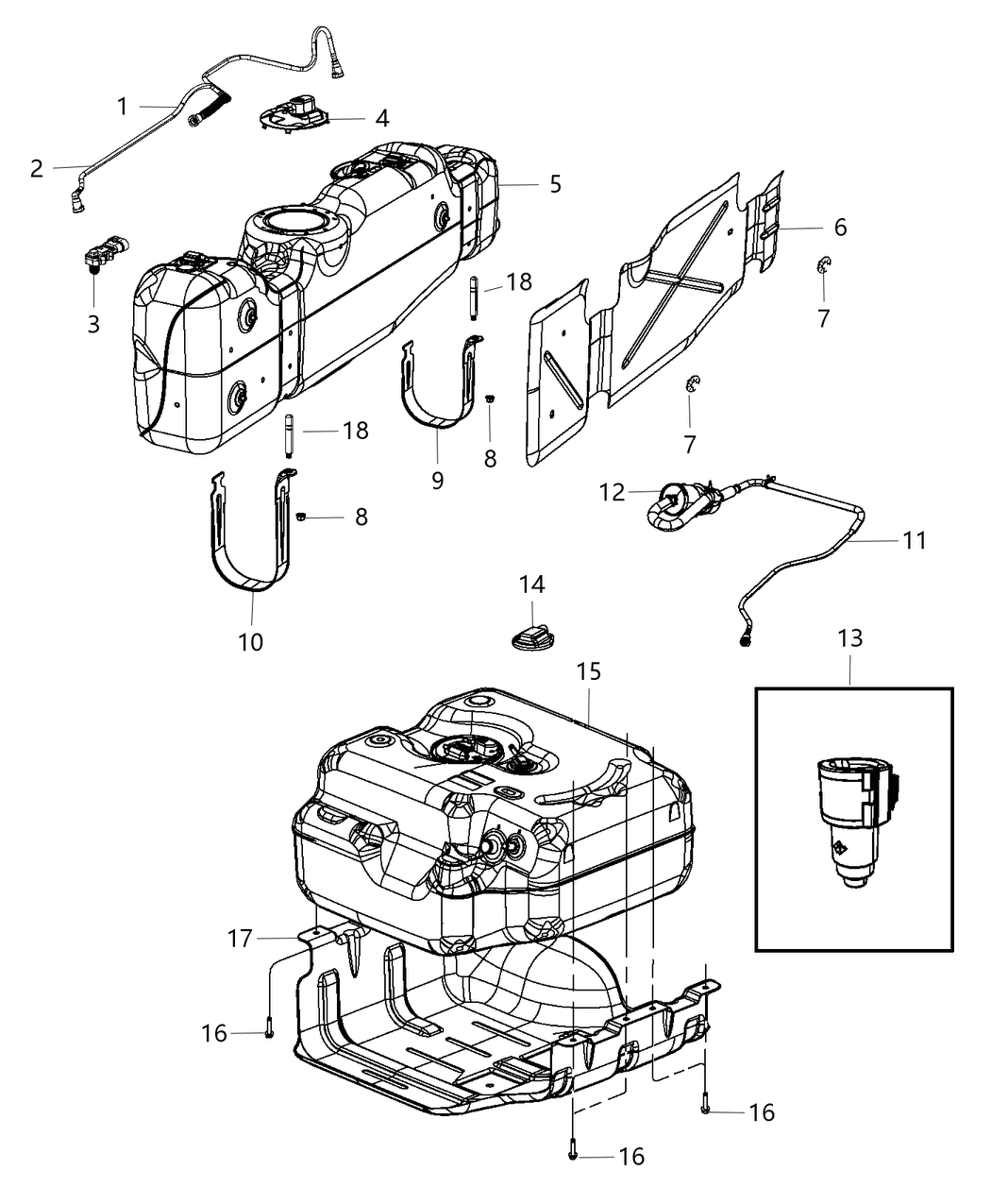 Mopar 68204567AC Tube Fuel Vapor