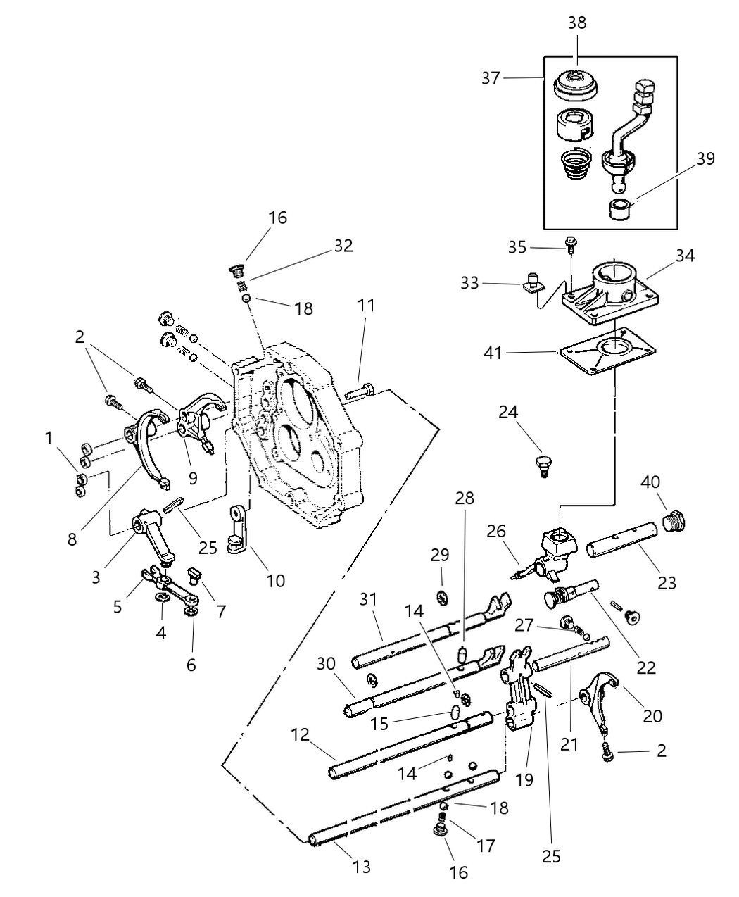 Mopar 83506055 Shaft Gear Shift Fork Number 1