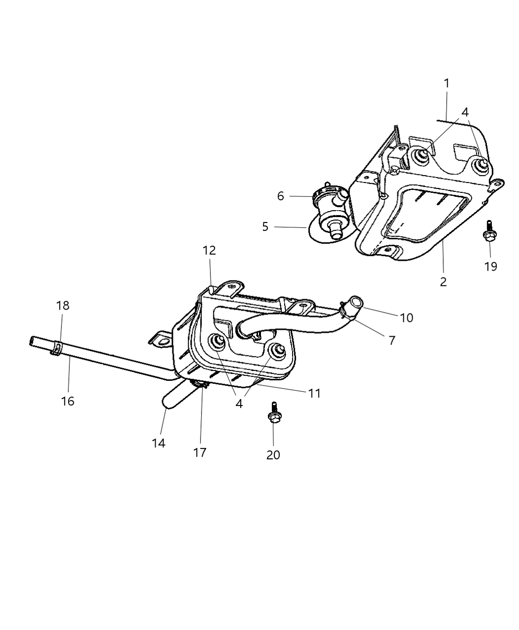 Mopar 4809184AE Tube Fuel Vapor