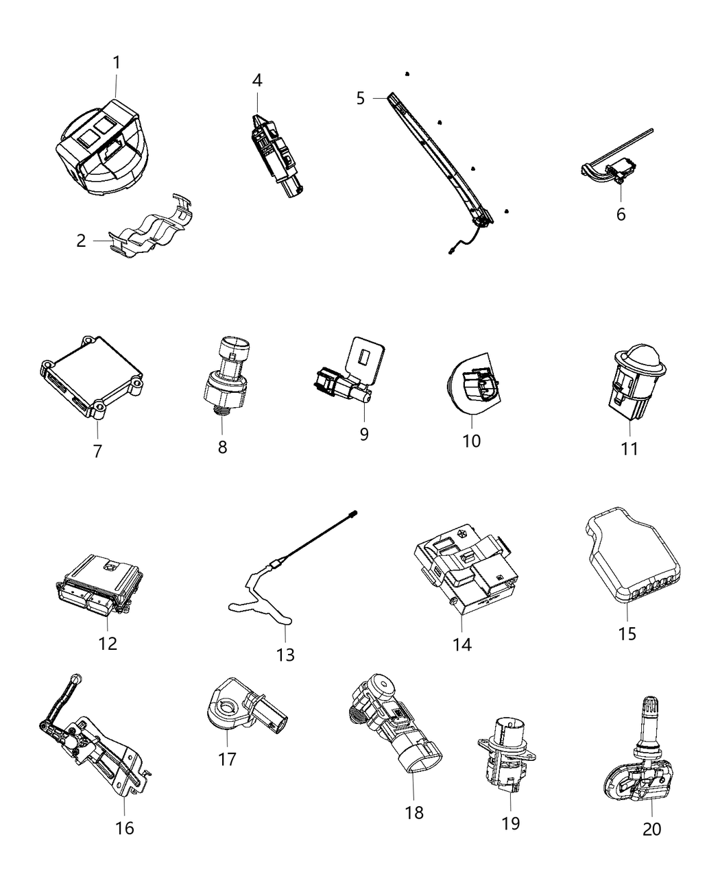 Mopar 68158564AC Sensor Headlamp Mopar 68158564AC Sensor Headlamp