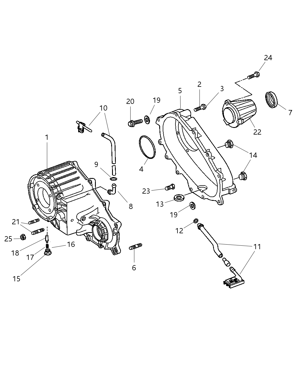 Mopar 68041075AA Retainer Transfer Case Rear
