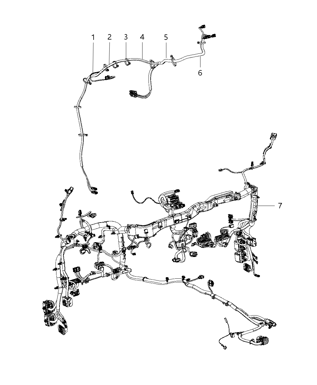Mopar 68350814AD Wiring Instrument Panel