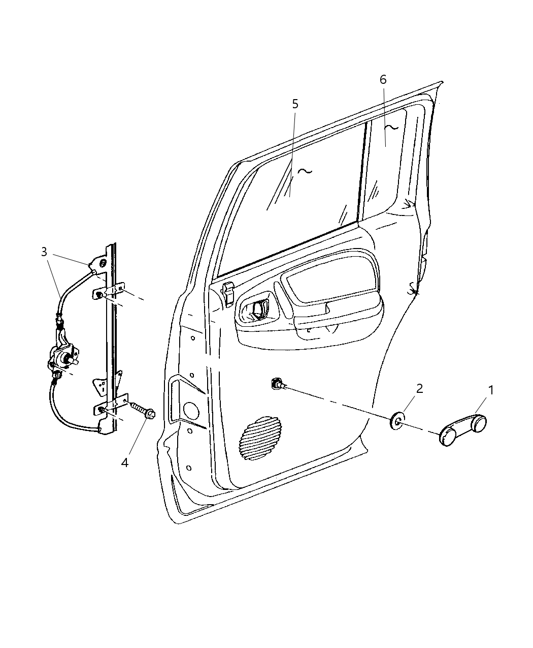 Mopar 55256473AB Channel Door Glass