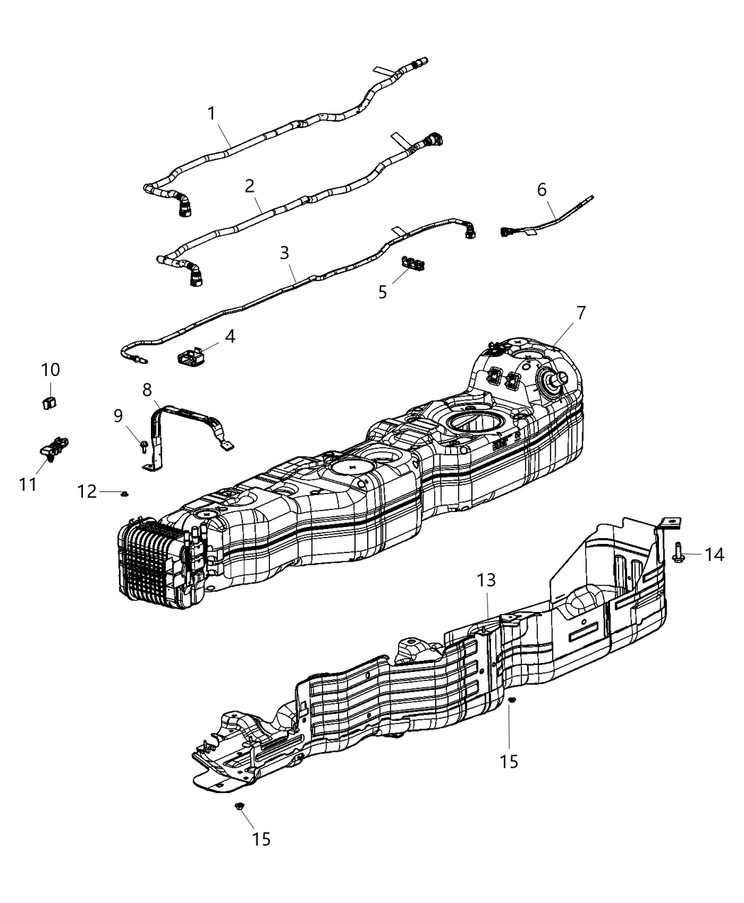 Mopar 68414025AB Tube Fuel Return Line