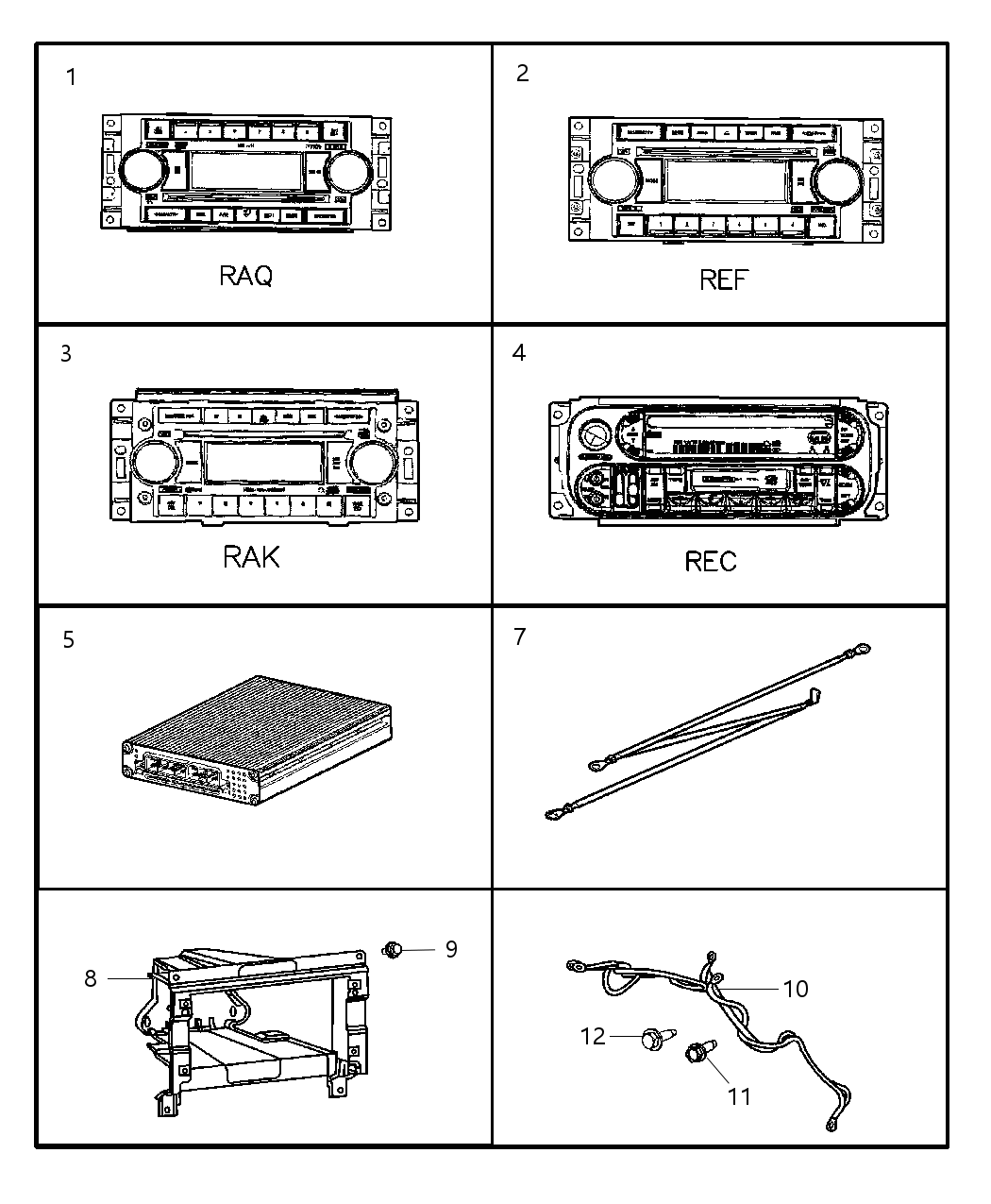Mopar 5091710AC Radio AM/FM With CD And Equalizer