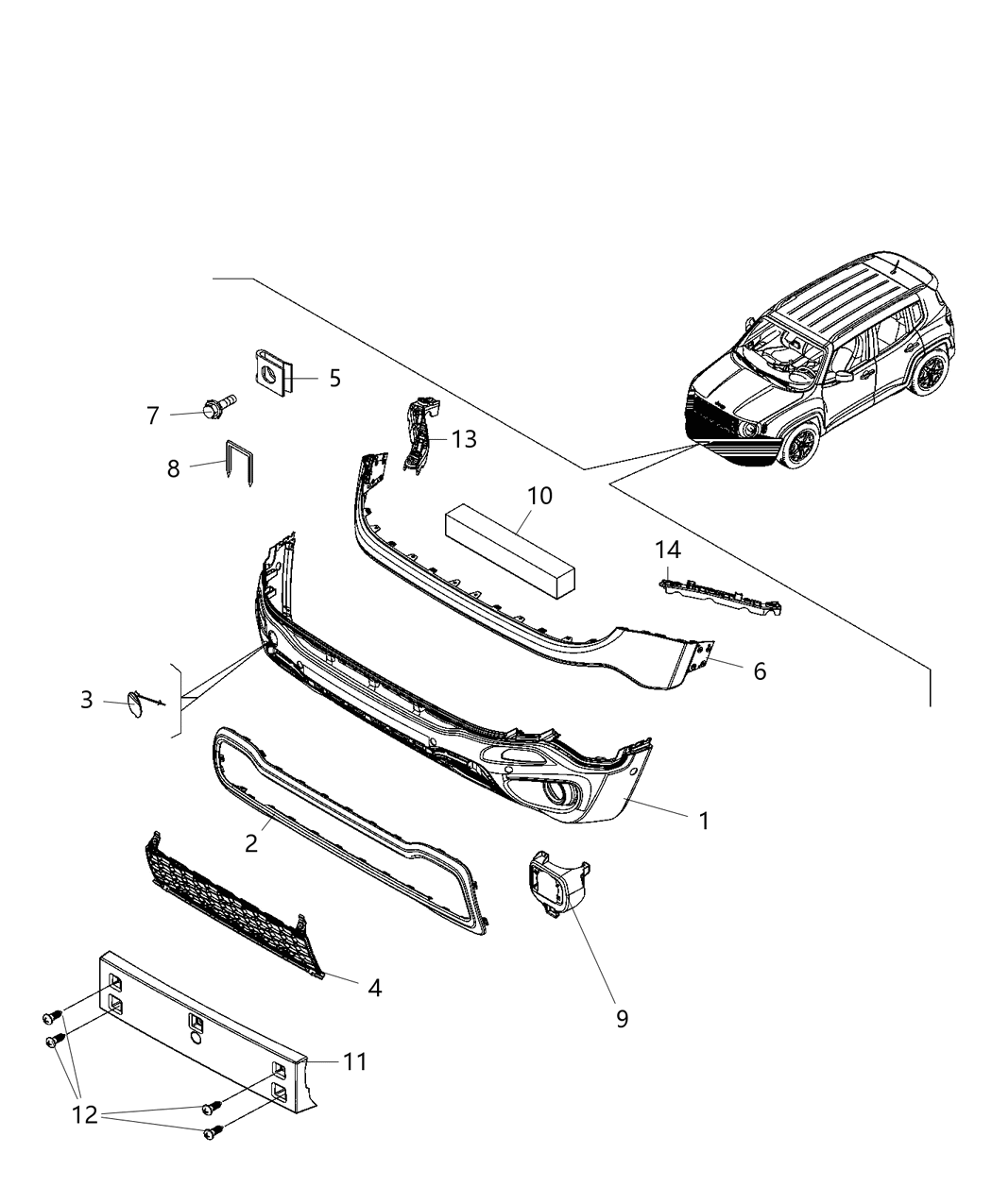 Mopar 6ZT24LXHAA Fascia Front Lower