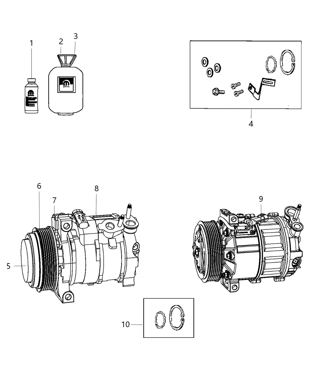 Mopar 68224150GB Lubricant Compressor
