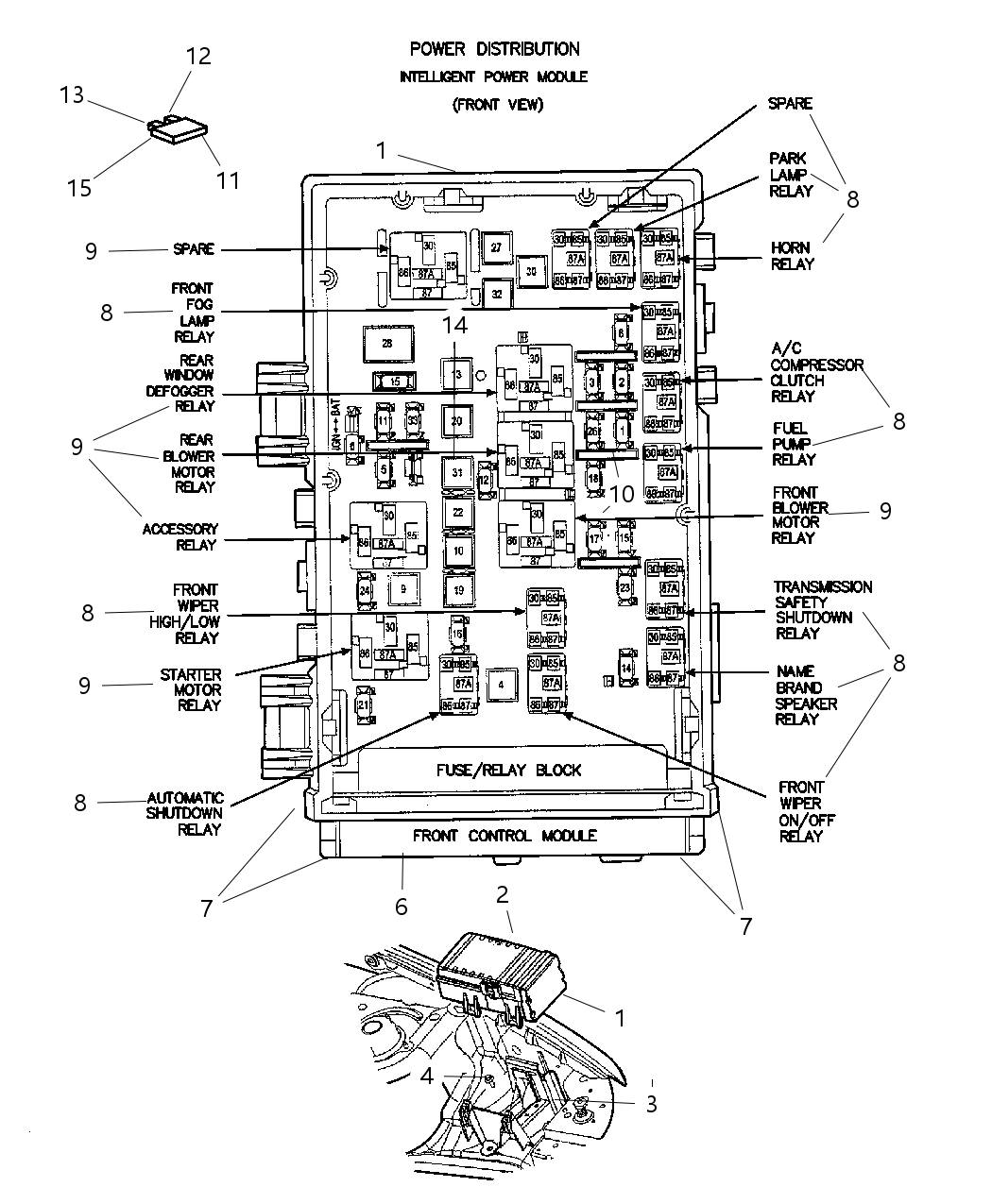 Mopar 4868332AC Relay Radiator Fan