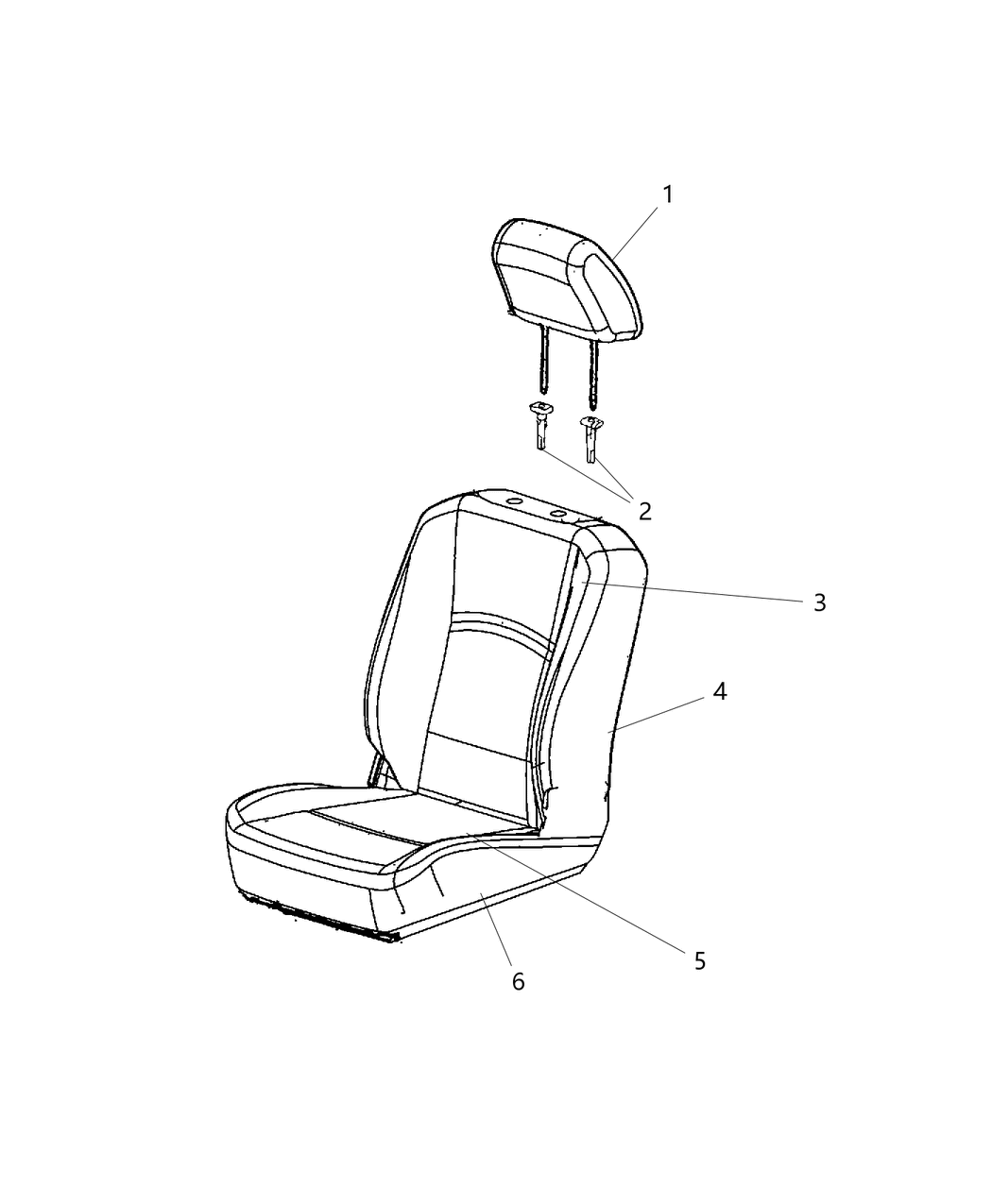 Mopar 5MV84SB5AB Cover Front Seat Back 5MV84SB5AB Mopar Cover Front Seat Back