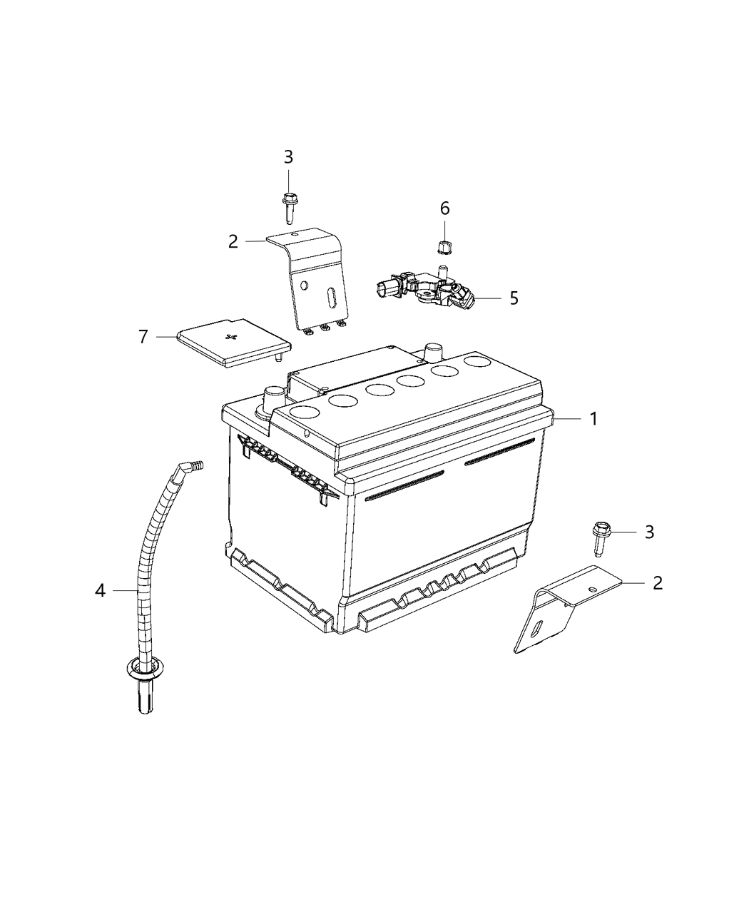 Mopar 5035449AB Bracket Battery
