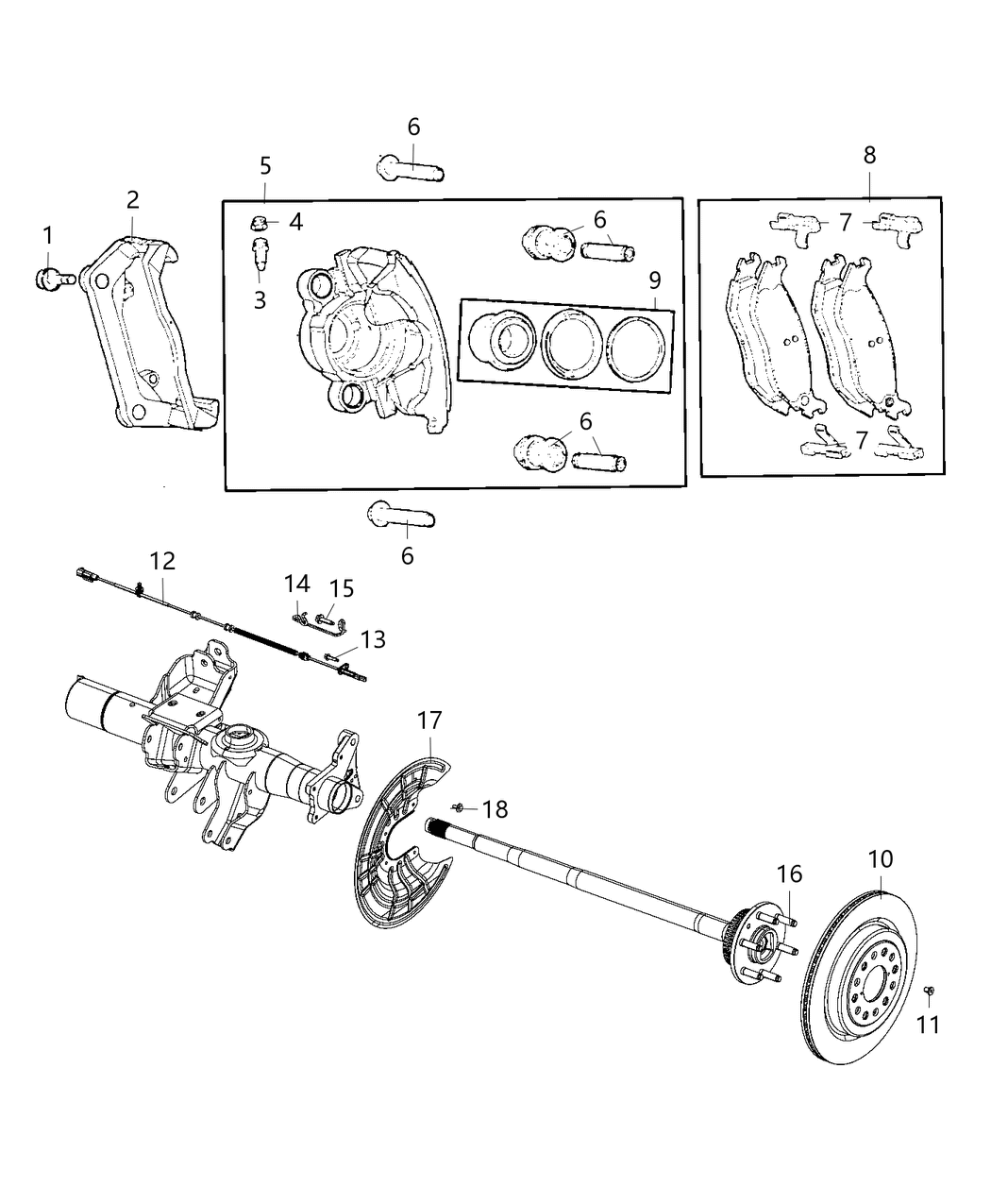 Mopar 68325480AB Bracket Brake Sensor
